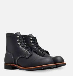 Homme RED WING SHOES Bottes*8084 - Iron Ranger Black Harness