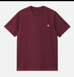 CARHARTT WIP T-shirts*American Script Tee Malbec