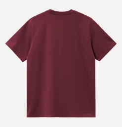 CARHARTT WIP T-shirts*American Script Tee Malbec