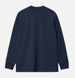 CARHARTT WIP Sweats & Polaires*American Tee Ls Air Force Blue