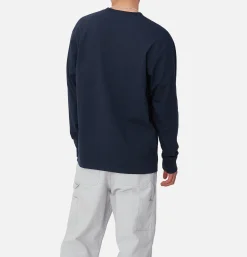CARHARTT WIP Sweats & Polaires*American Tee Ls Air Force Blue