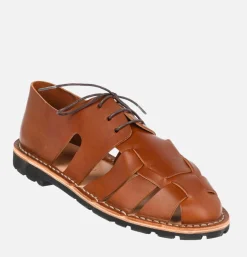 Homme STEVE MONO Sandales*Artisanal Sandal Shoe 10/05 Chocolate