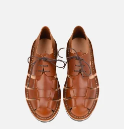 Homme STEVE MONO Sandales*Artisanal Sandal Shoe 10/05 Chocolate