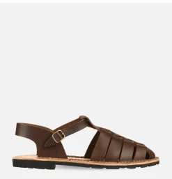 Homme STEVE MONO Sandales*Artisanal Sandal Shoe 10/09 Chocolate