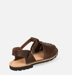 Homme STEVE MONO Sandales*Artisanal Sandal Shoe 10/09 Chocolate