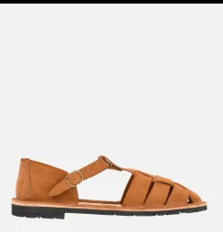Homme STEVE MONO Sandales*Artisanal Sandal Shoe 10/01 Cognac