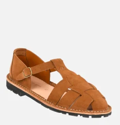 Homme STEVE MONO Sandales*Artisanal Sandal Shoe 10/01 Cognac