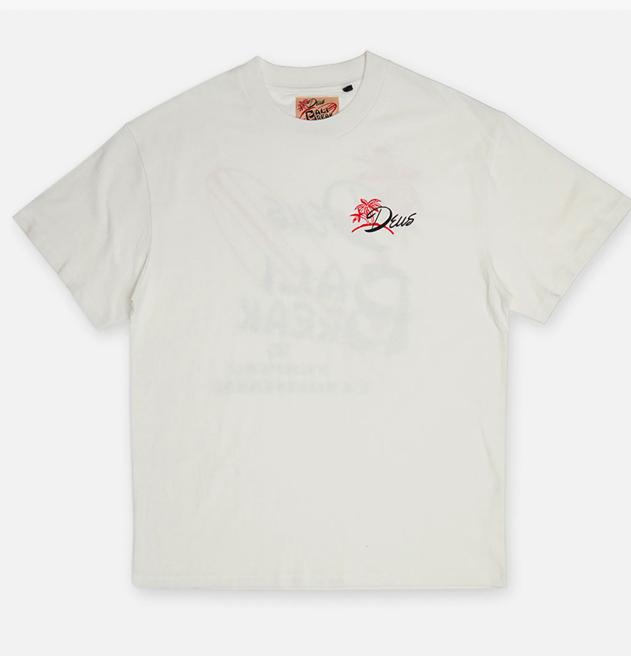 DEUS T-shirts*Breaker Tee Vintage White