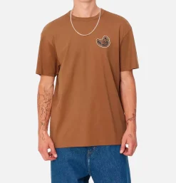 CARHARTT WIP T-shirts*Brown Ducks Tee Hamilton Brown