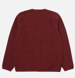 UNIVERSAL WORKS Pulls & Cardigans*Cardigan Wool Deep Red