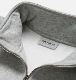 CARHARTT WIP Sweats & Polaires*Chase Neck Zip Sweat Grey Heather