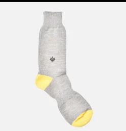 Homme ANONYMOUS ISM Chaussettes*Chaussettes Embroidery Jaune