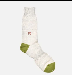 Homme ANONYMOUS ISM Chaussettes*Chaussettes Embroidery Vert