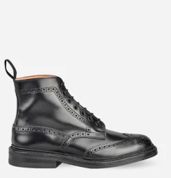 Homme TRICKERS Bottes*Chaussures Stow Black