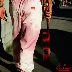COOKMAN Work Pants*Chef Pant Cabernet Stain Lt Pink
