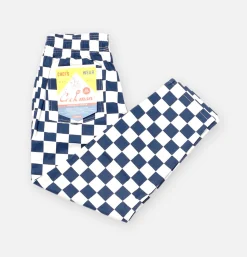 COOKMAN Work Pants*Chef Pant Checker Navy