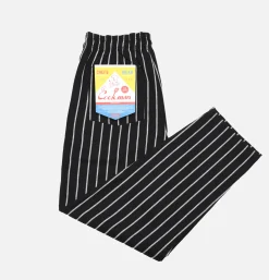 COOKMAN Work Pants*Chef Pant Duck Stripe Black