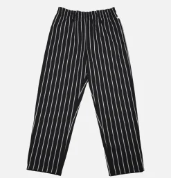 COOKMAN Work Pants*Chef Pant Duck Stripe Black
