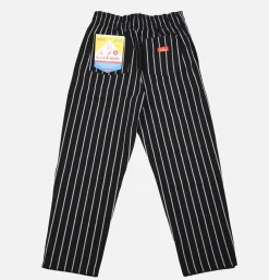 COOKMAN Work Pants*Chef Pant Duck Stripe Black