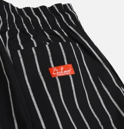 COOKMAN Work Pants*Chef Pant Duck Stripe Black
