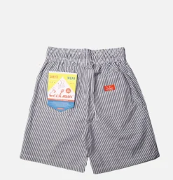 COOKMAN Shorts*Chef Short Seersucker Navy