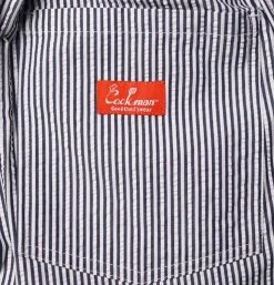 COOKMAN Shorts*Chef Short Seersucker Navy