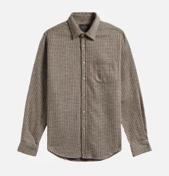 PORTUGUESE FLANNEL Chemises*Chemise Abstract Pied Charcoal