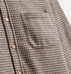 PORTUGUESE FLANNEL Chemises*Chemise Abstract Pied Charcoal