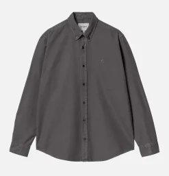 CARHARTT WIP Chemises*Chemise Bolton Graphite Noire