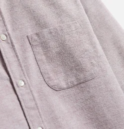 PORTUGUESE FLANNEL Chemises*Chemise Brushed Oxford Bordeaux