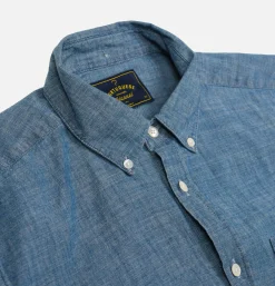 PORTUGUESE FLANNEL Chemises*Chemise Chambray Ss Blue