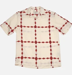 PORTUGUESE FLANNEL Chemises*Chemise Diamonds Ecru