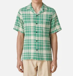 PORTUGUESE FLANNEL Chemises*Chemise Garden Plaid Shirt Green