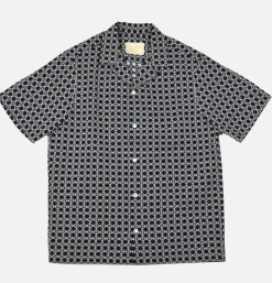 PORTUGUESE FLANNEL Chemises*Chemise Tile White Navy