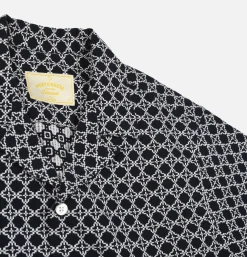 PORTUGUESE FLANNEL Chemises*Chemise Tile White Navy