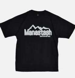 MANASTASH T-shirts*Citee Polepole Black