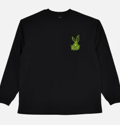 MANASTASH T-shirts*CiTee Rabbit Ls Black