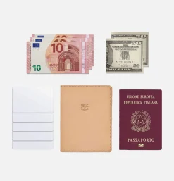 IL BISONTE Petite Maroquinerie*Cowhide Étui à passeport Naturel