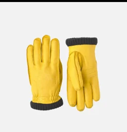 HESTRA Gants • Bonnets • Echarpes*Deerskin Gloves Yellow