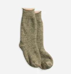 Homme ROTOTO Chaussettes*Double Face Greenbrown