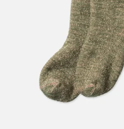 Homme ROTOTO Chaussettes*Double Face Greenbrown
