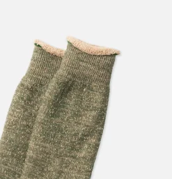 Homme ROTOTO Chaussettes*Double Face Greenbrown
