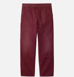 CARHARTT WIP Pantalons*Double Knee Pant Malbec