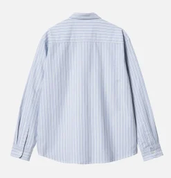 CARHARTT WIP Chemises*Dowlen Stripe Shirt Bleach White
