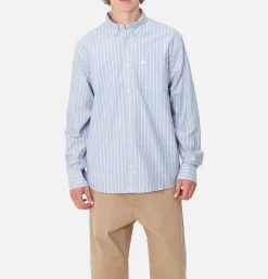 CARHARTT WIP Chemises*Dowlen Stripe Shirt Bleach White