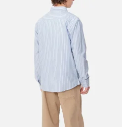 CARHARTT WIP Chemises*Dowlen Stripe Shirt Bleach White