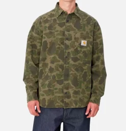 CARHARTT WIP Chemises*Duck Shirt Camo Green