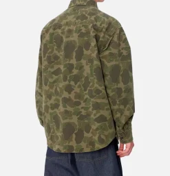 CARHARTT WIP Chemises*Duck Shirt Camo Green