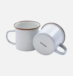 BAREBONES Outdoor*Enamel Cup Set X 2 Egg Shell