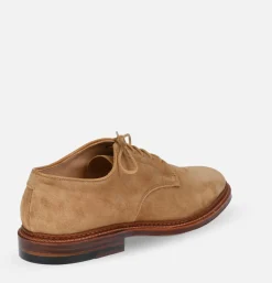 Homme ALDEN SHOE CO Chaussures*29332F - Plain Toe Blucher Suede Tan